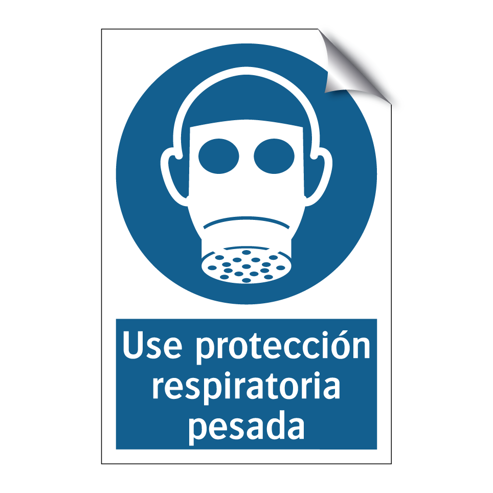 Use protección respiratoria pesada