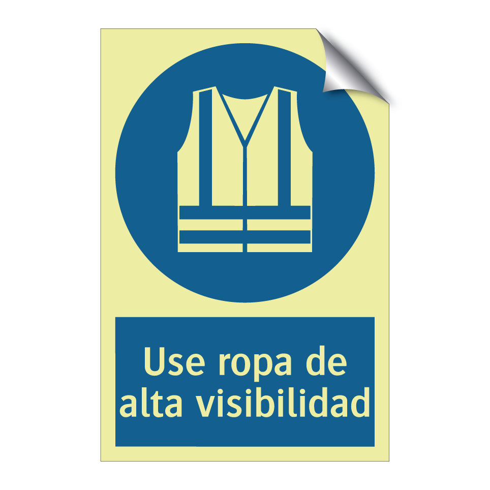Use ropa de alta visibilidad