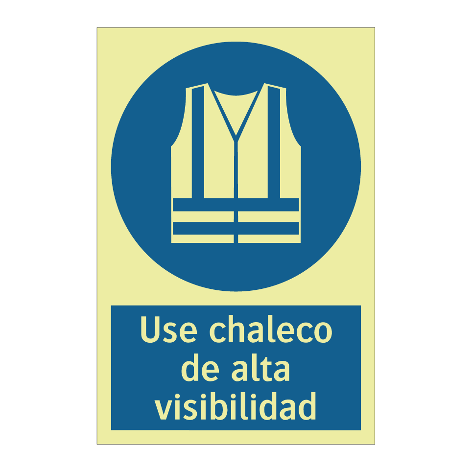 Use chaleco de alta visibilidad