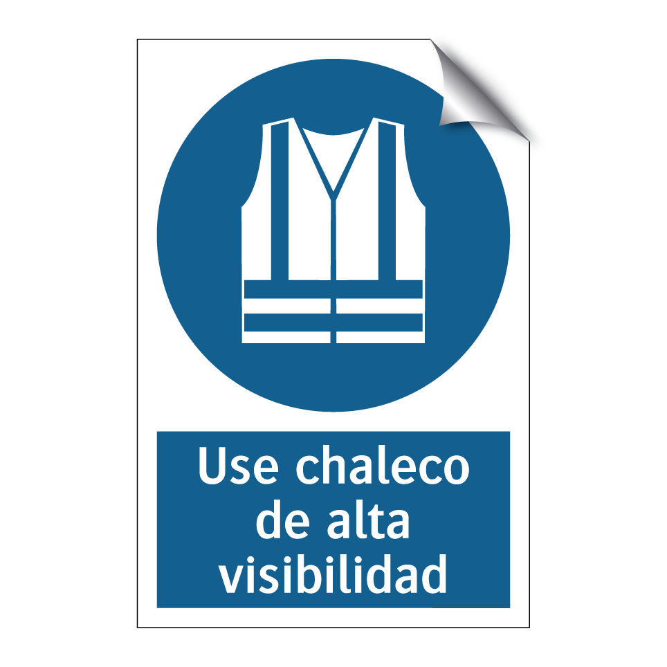Use chaleco de alta visibilidad