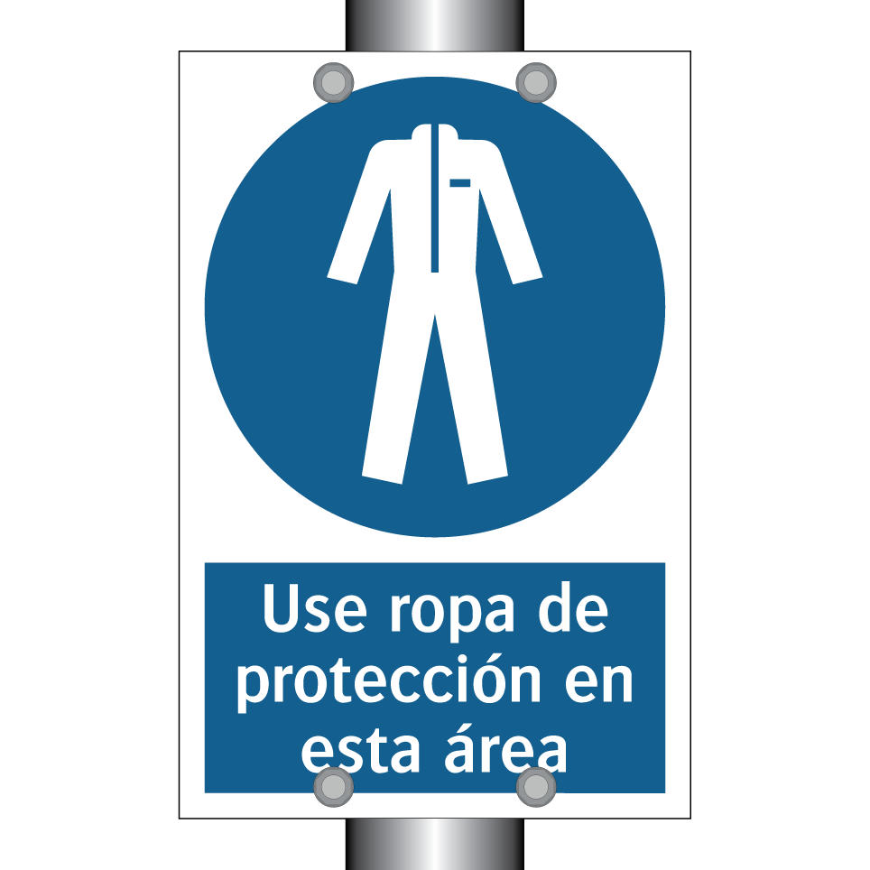 Use ropa de protección en esta área