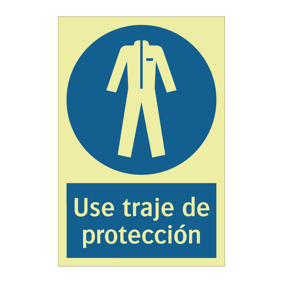 Use traje de protección
