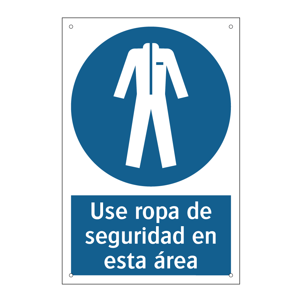 Use ropa de seguridad en esta área