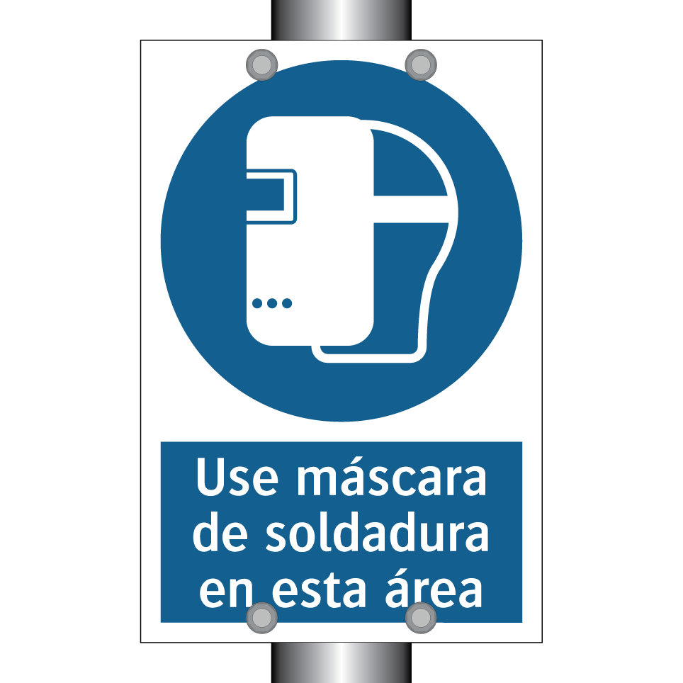 Use máscara de soldadura en esta área
