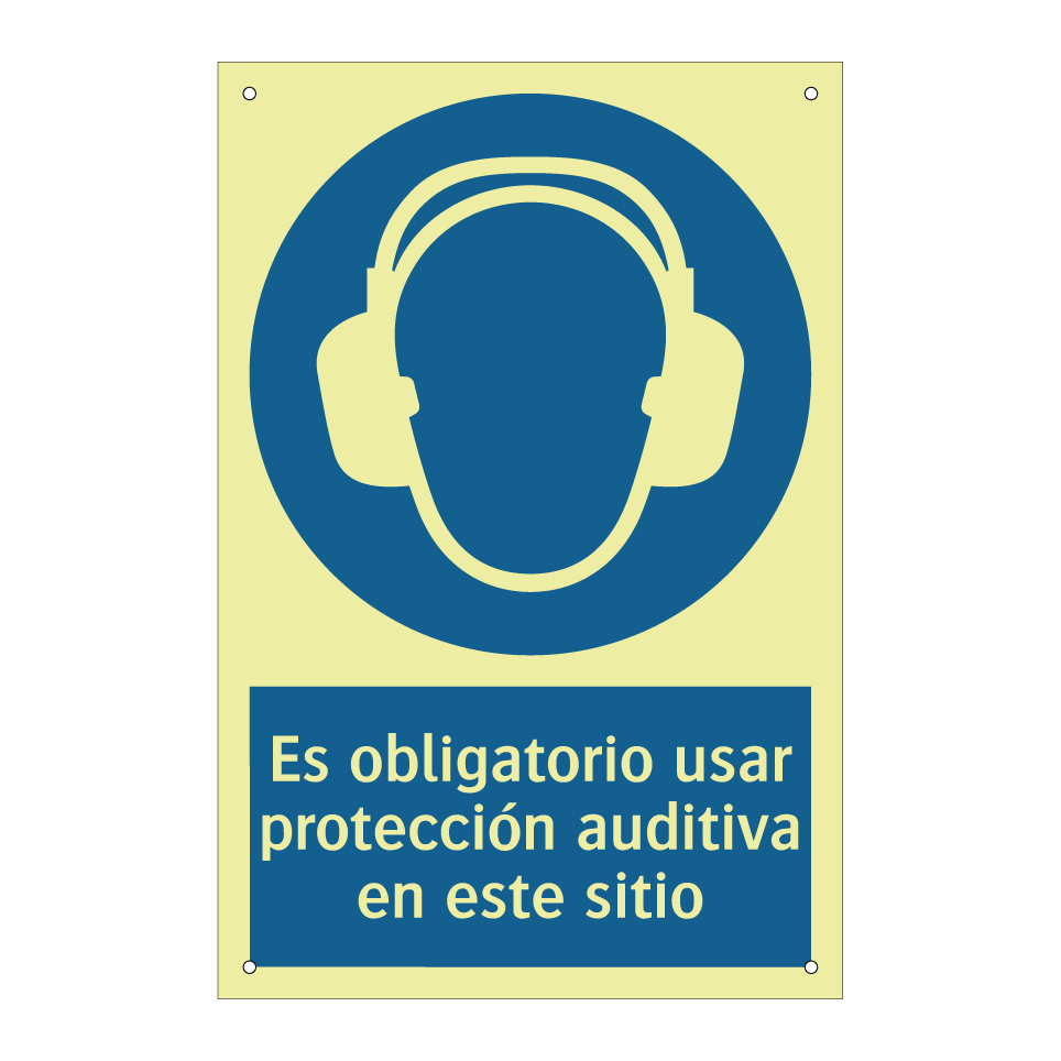 Es obligatorio usar protección auditiva en este sitio