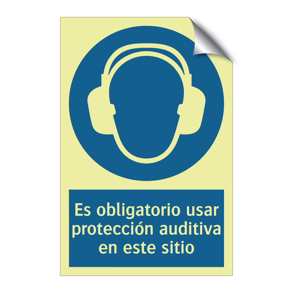 Es obligatorio usar protección auditiva en este sitio