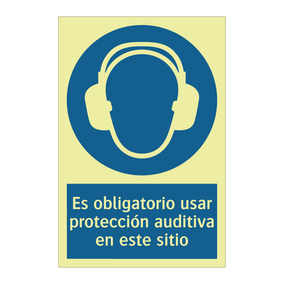 Es obligatorio usar protección auditiva en este sitio