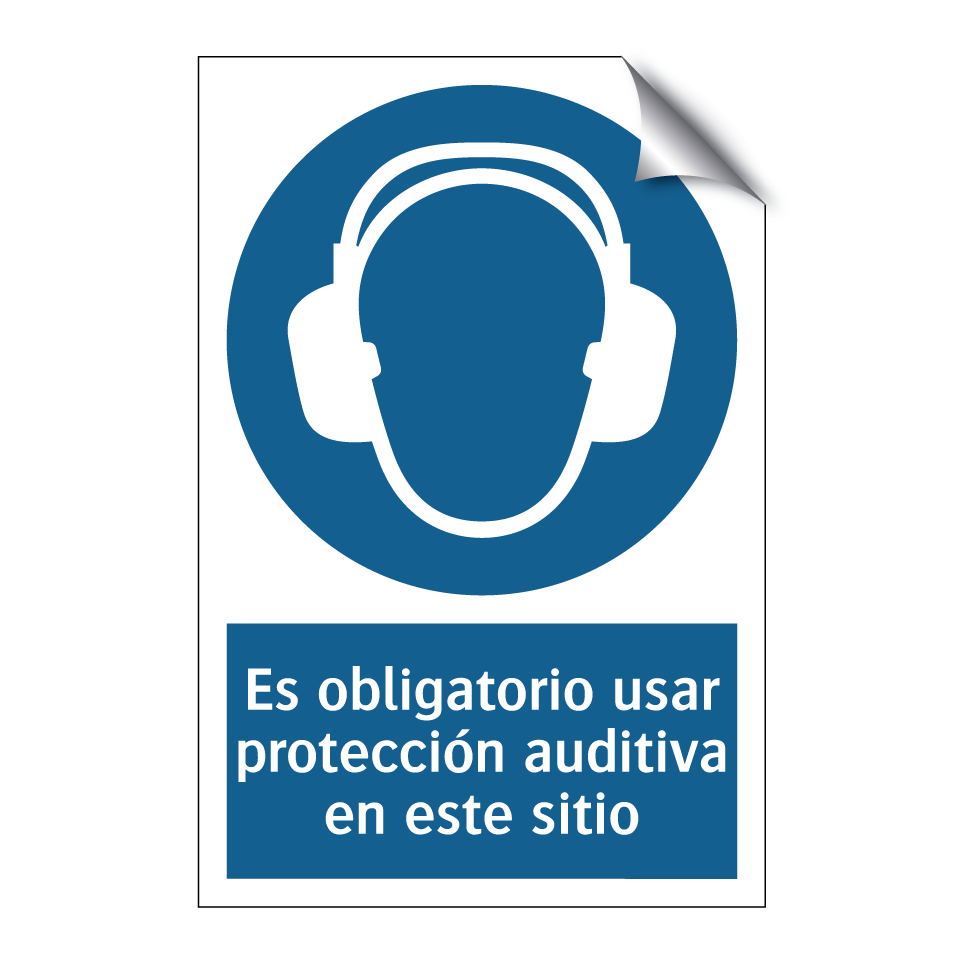 Es obligatorio usar protección auditiva en este sitio
