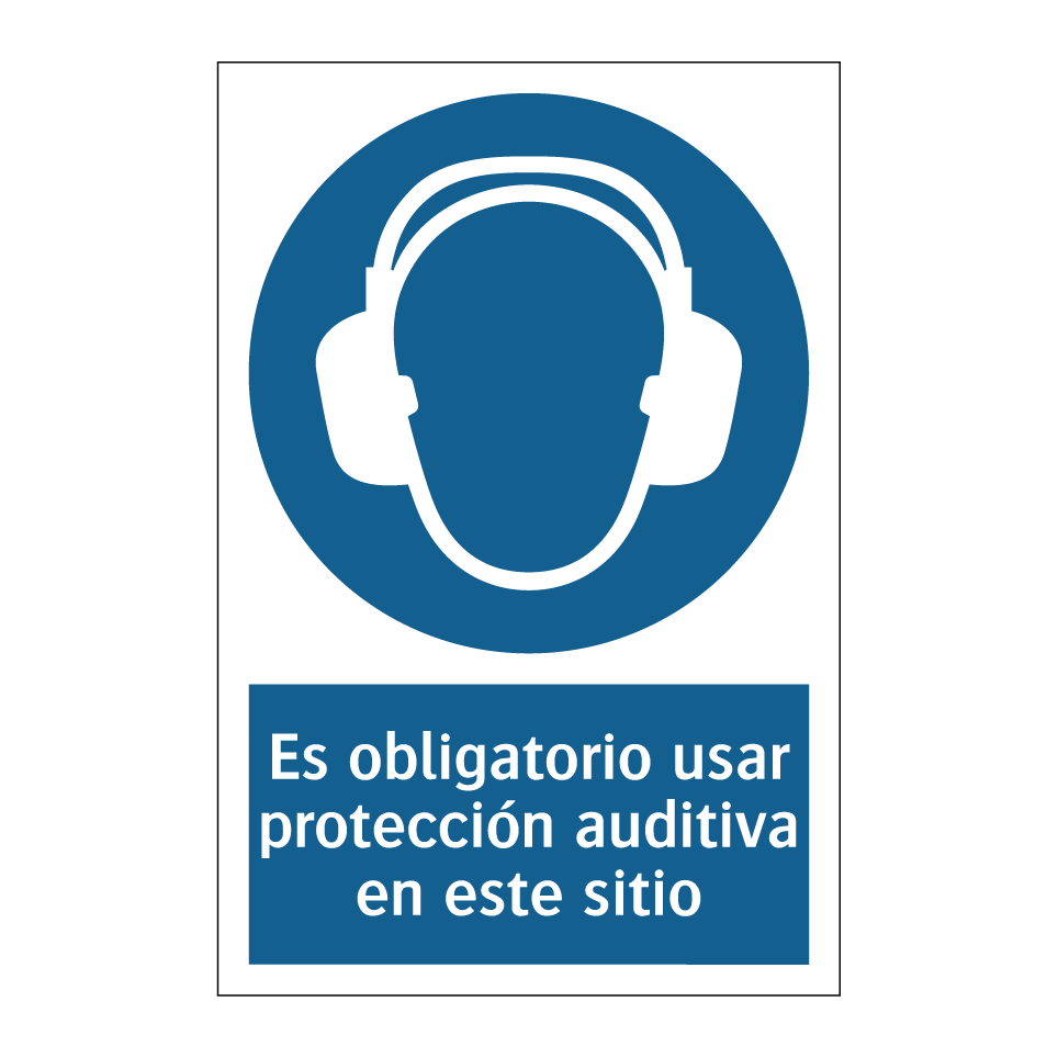 Es obligatorio usar protección auditiva en este sitio