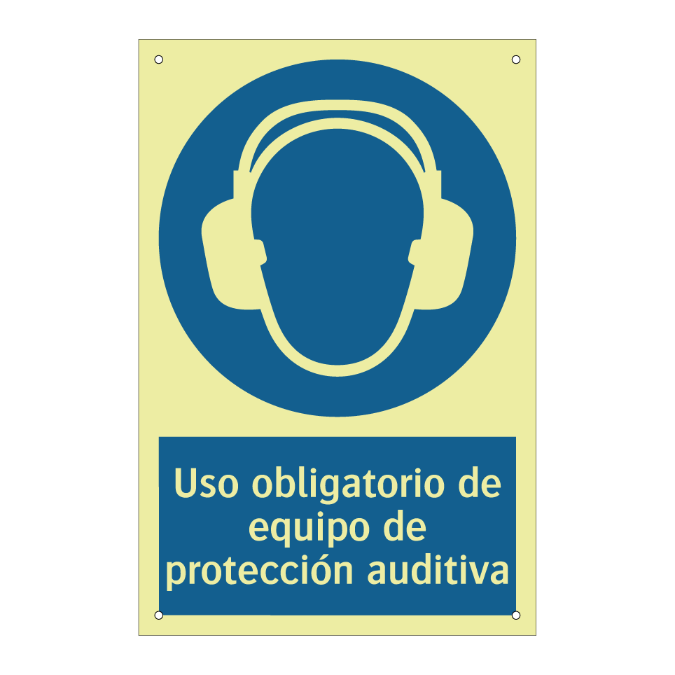 Uso obligatorio de equipo de protección auditiva