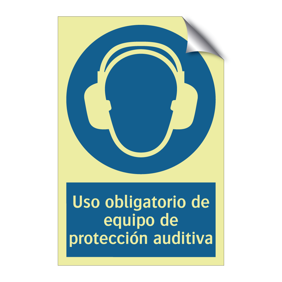 Uso obligatorio de equipo de protección auditiva