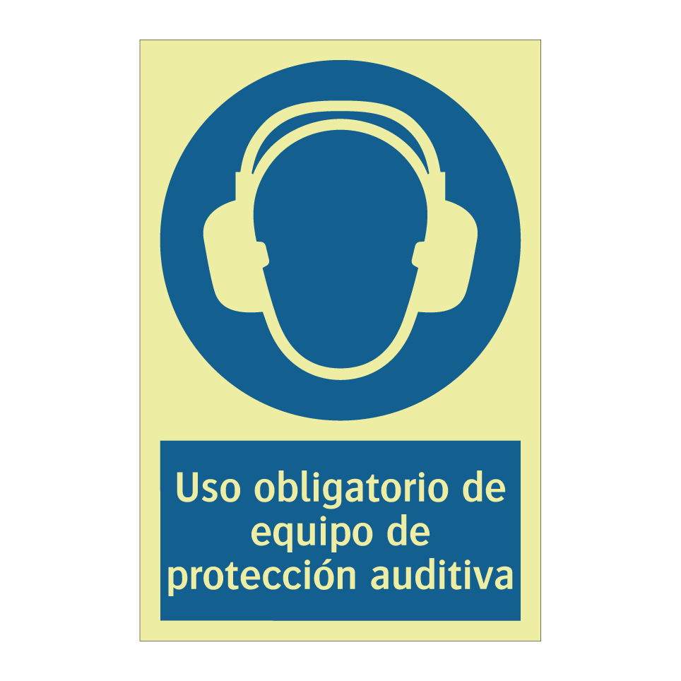 Uso obligatorio de equipo de protección auditiva