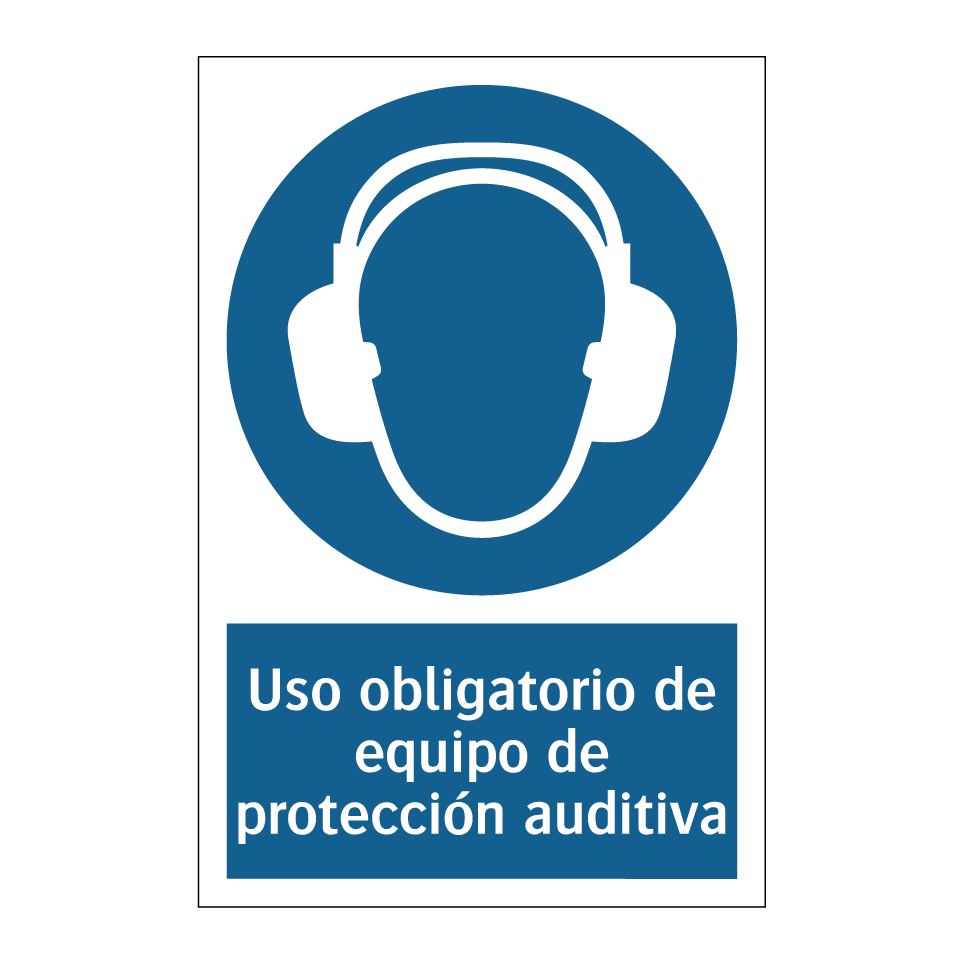 Uso obligatorio de equipo de protección auditiva