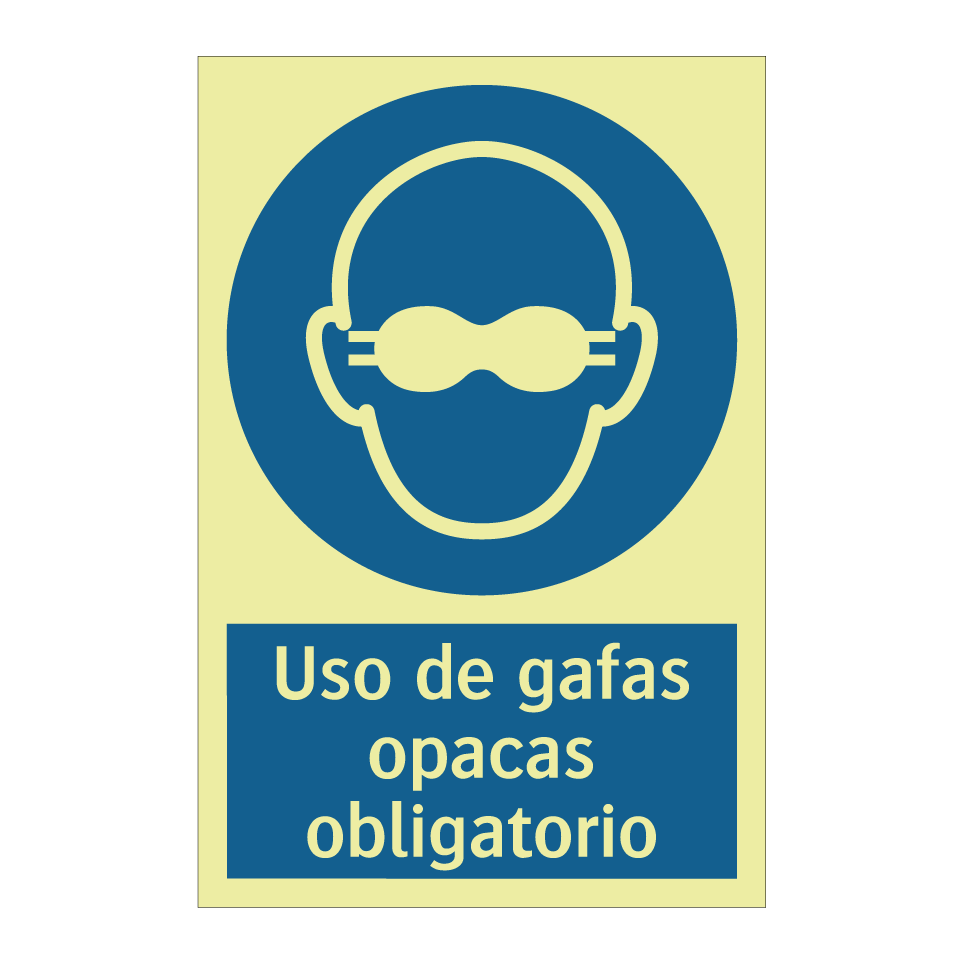 Uso de gafas opacas obligatorio