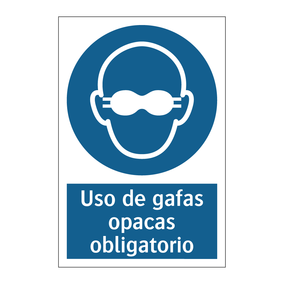 Uso de gafas opacas obligatorio