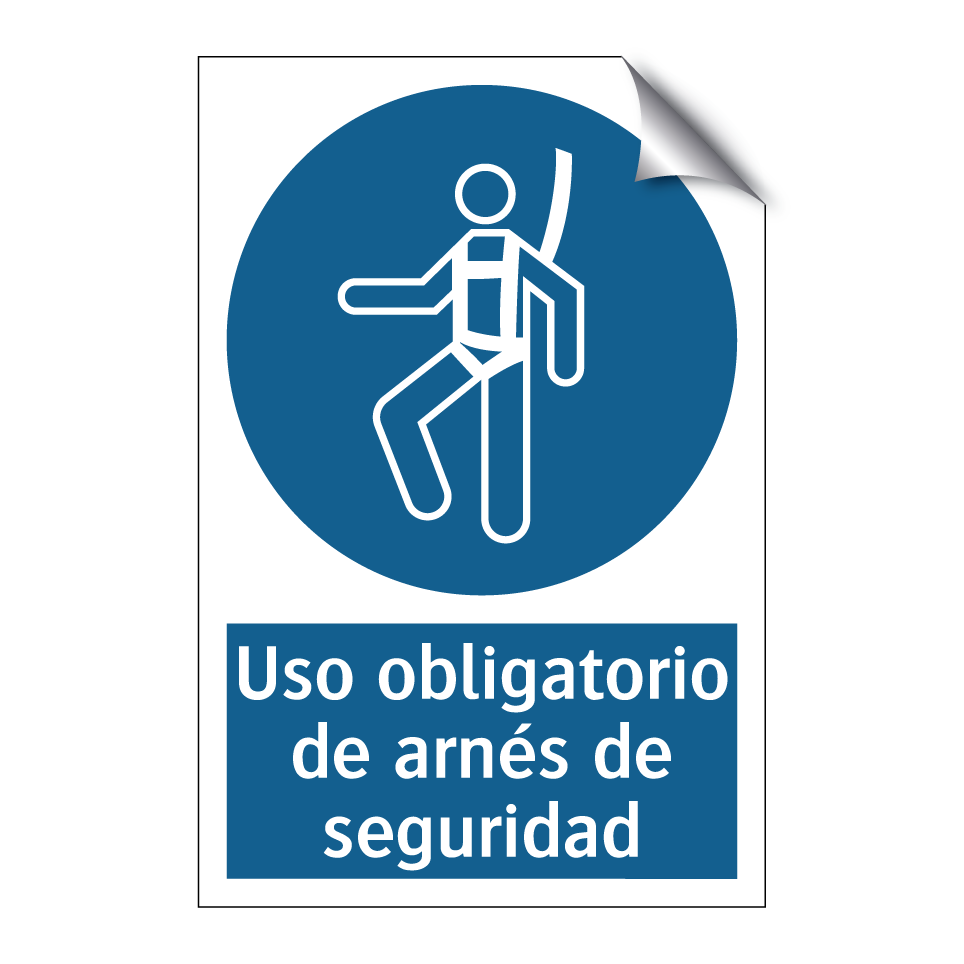 Uso obligatorio de arnés de seguridad