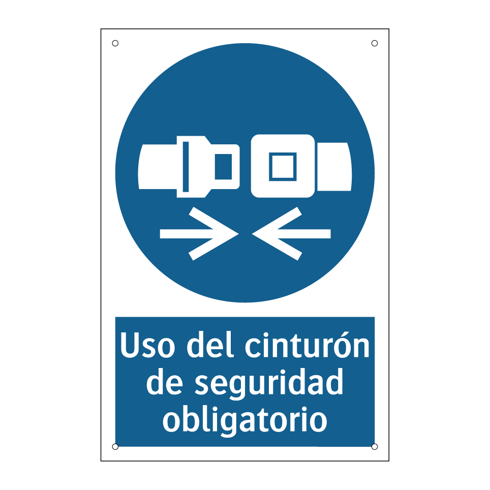 Uso del cinturón de seguridad obligatorio
