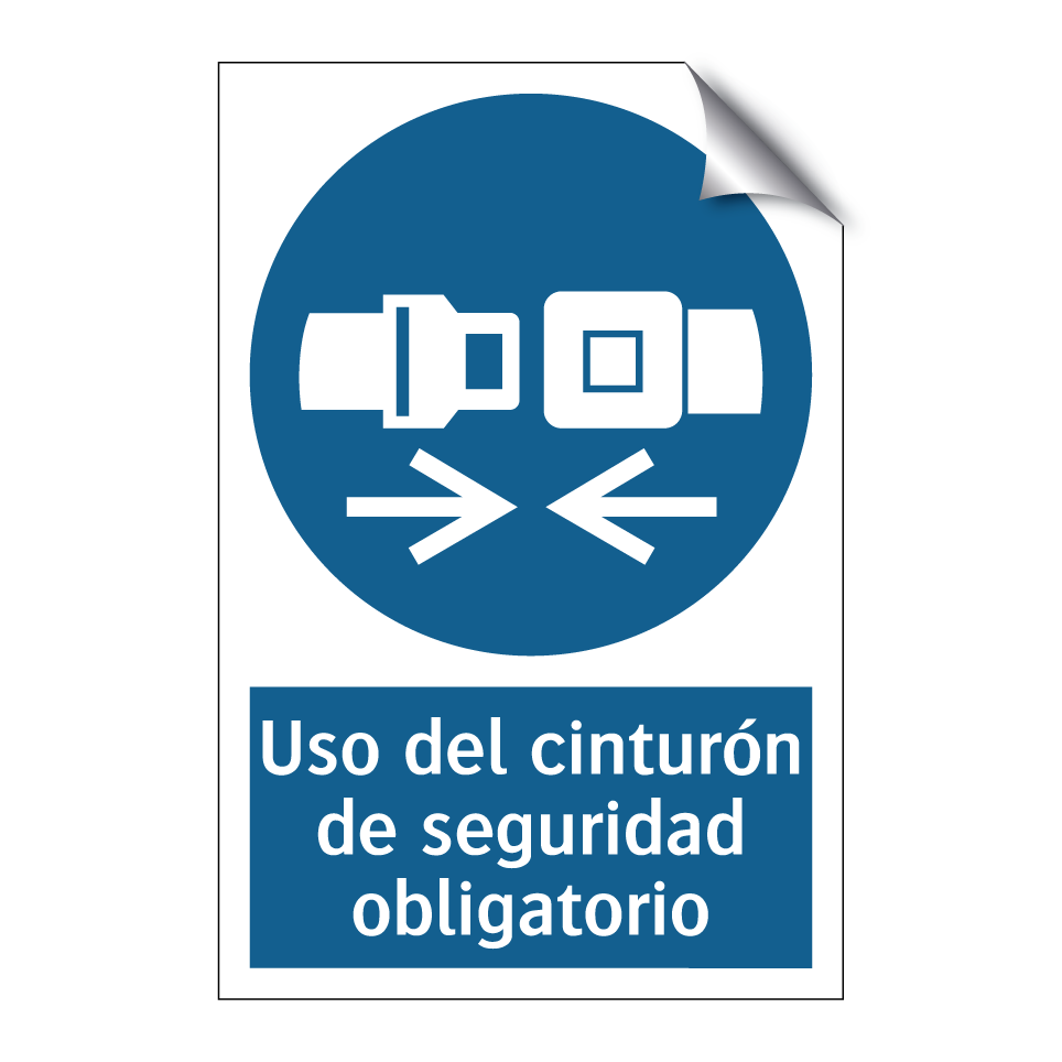 Uso del cinturón de seguridad obligatorio