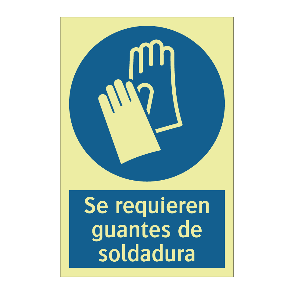 Se requieren guantes de soldadura