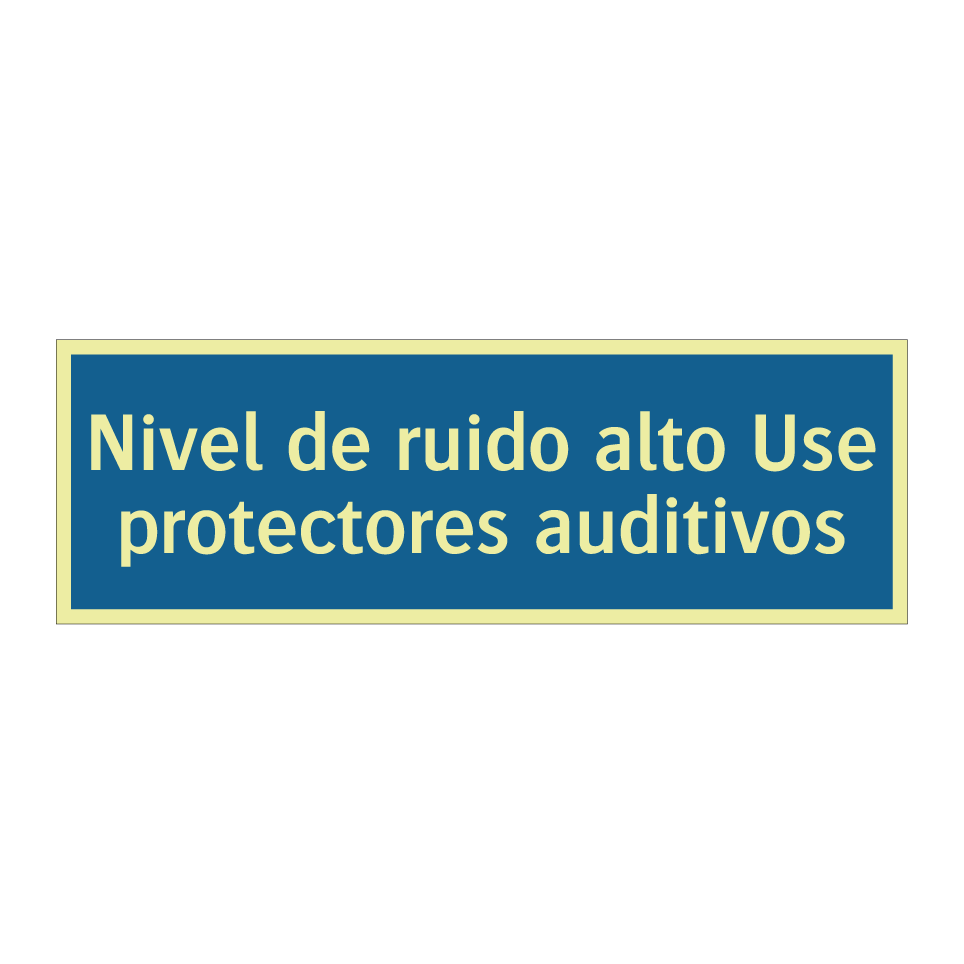 Nivel de ruido alto Use protectores auditivos