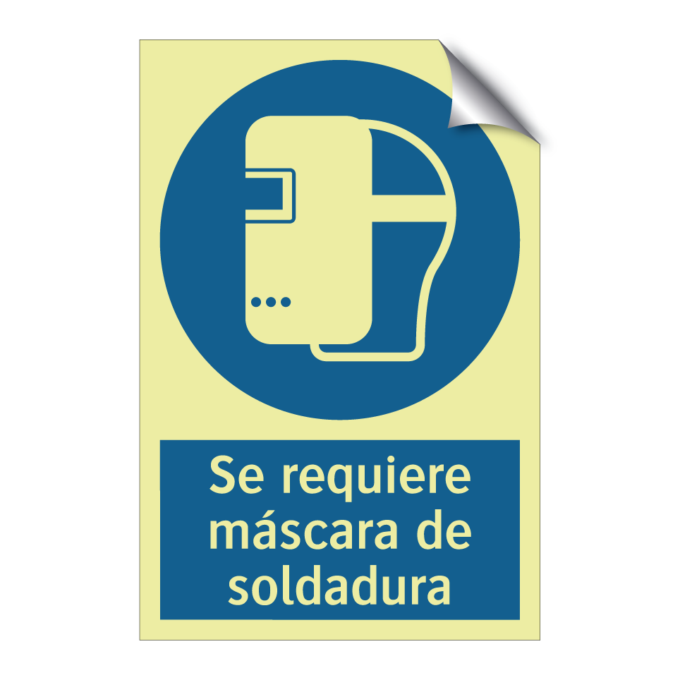Se requiere máscara de soldadura