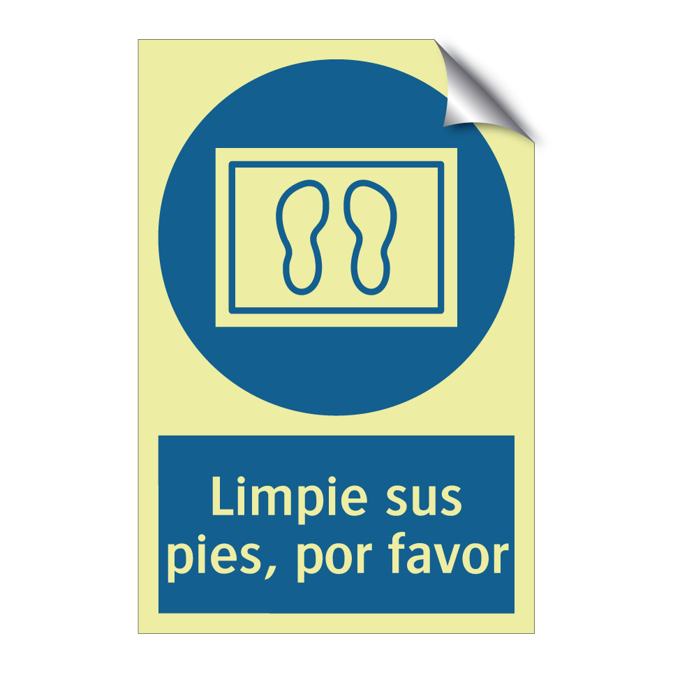 Limpie sus pies, por favor