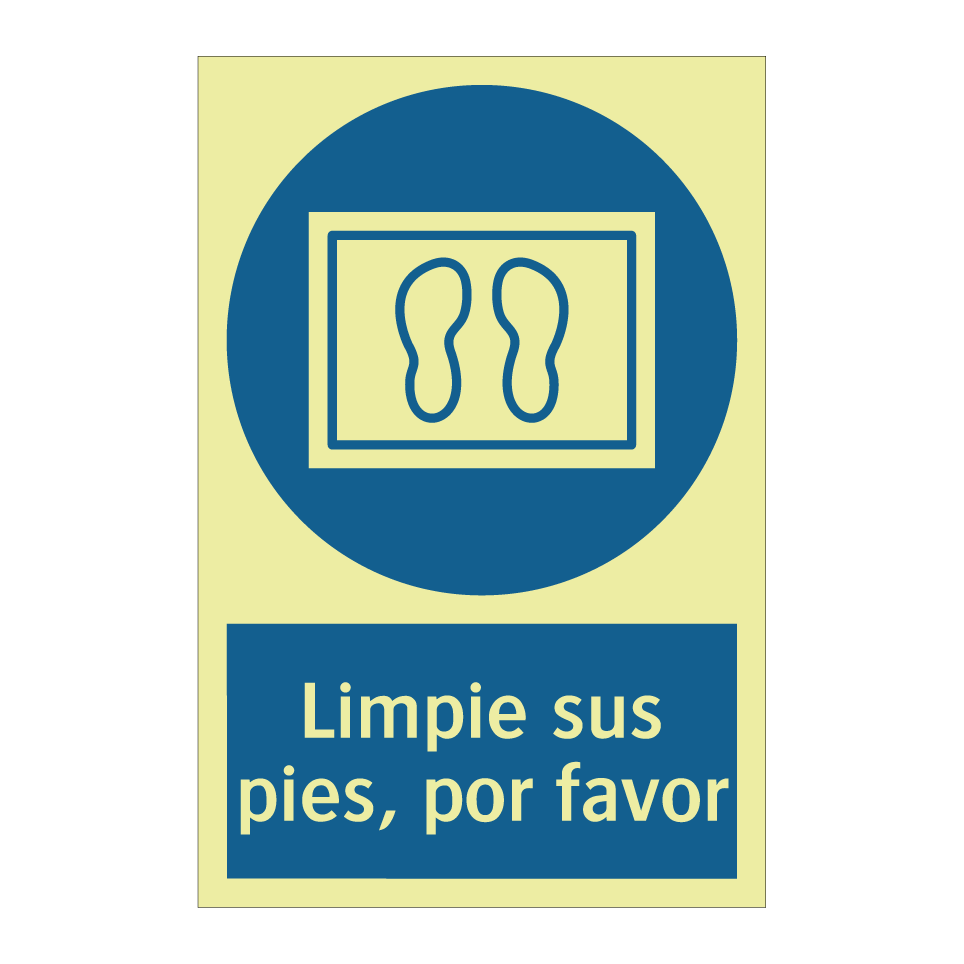 Limpie sus pies, por favor