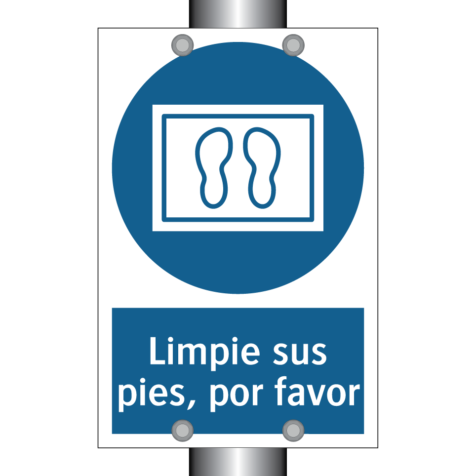 Limpie sus pies, por favor