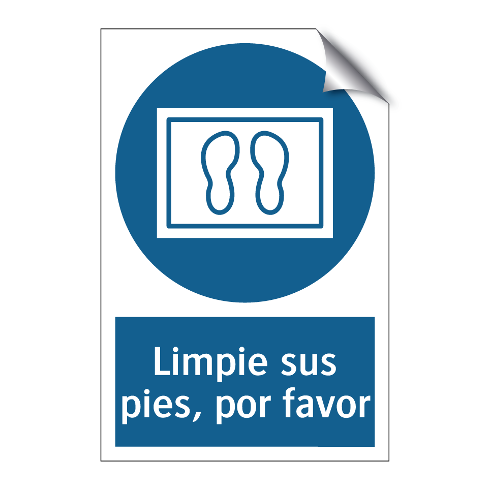 Limpie sus pies, por favor