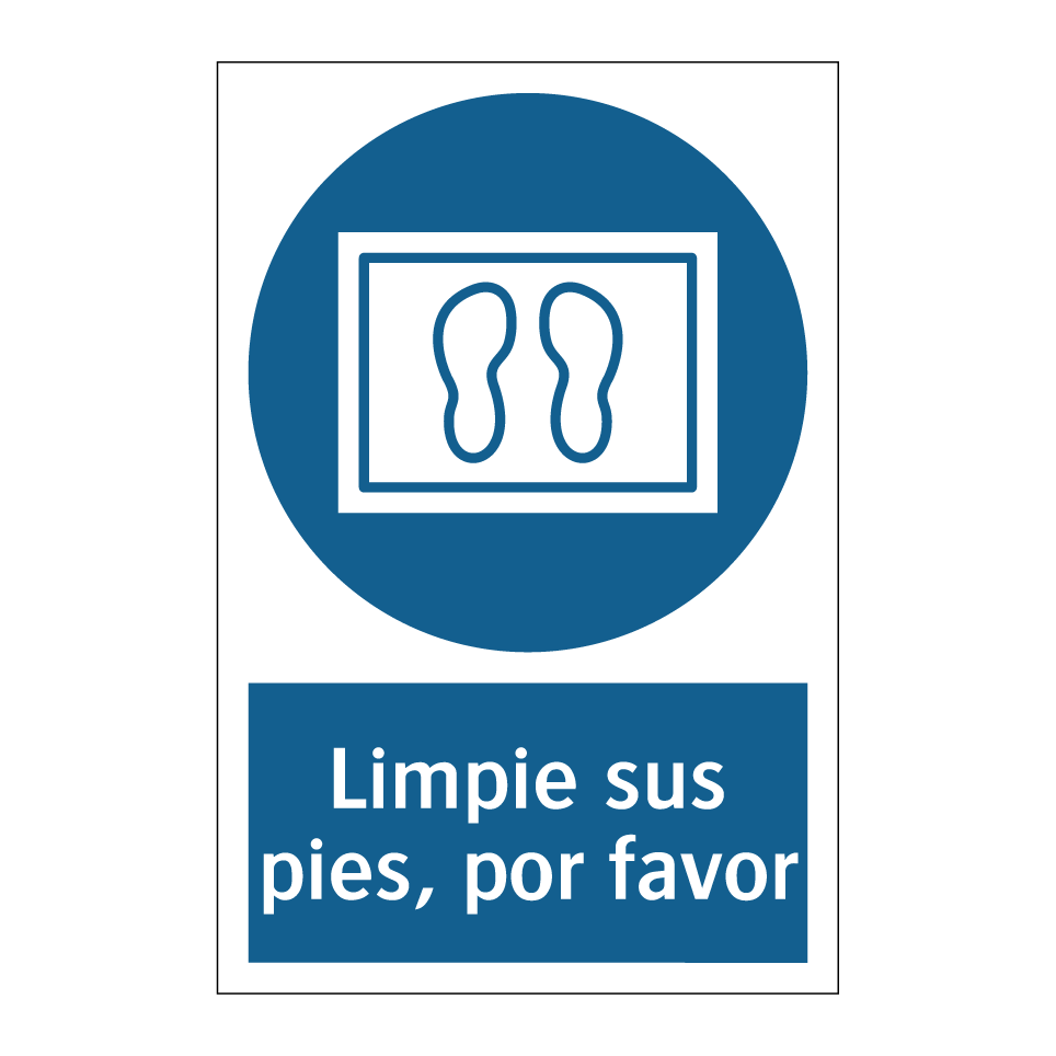 Limpie sus pies, por favor