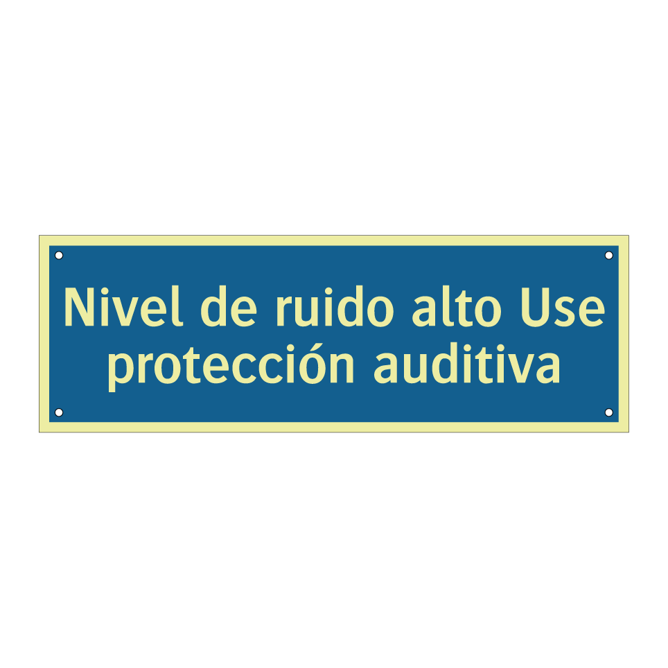 Nivel de ruido alto Use protección auditiva