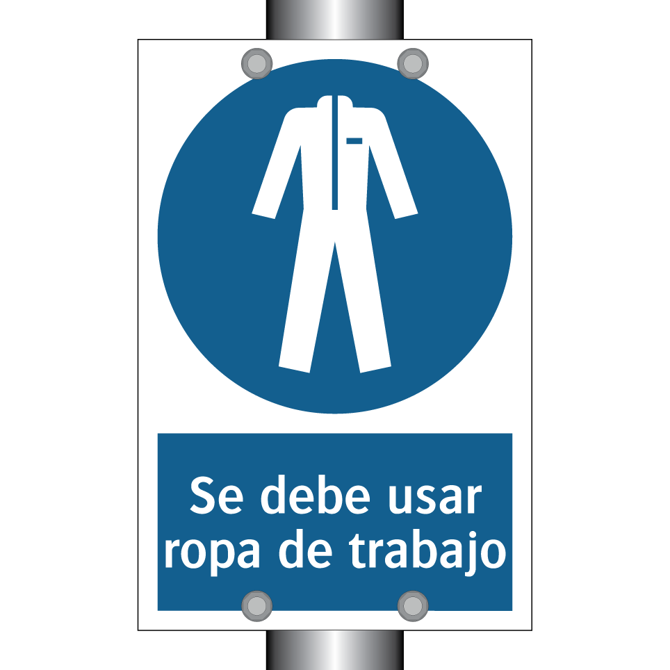 Se debe usar ropa de trabajo