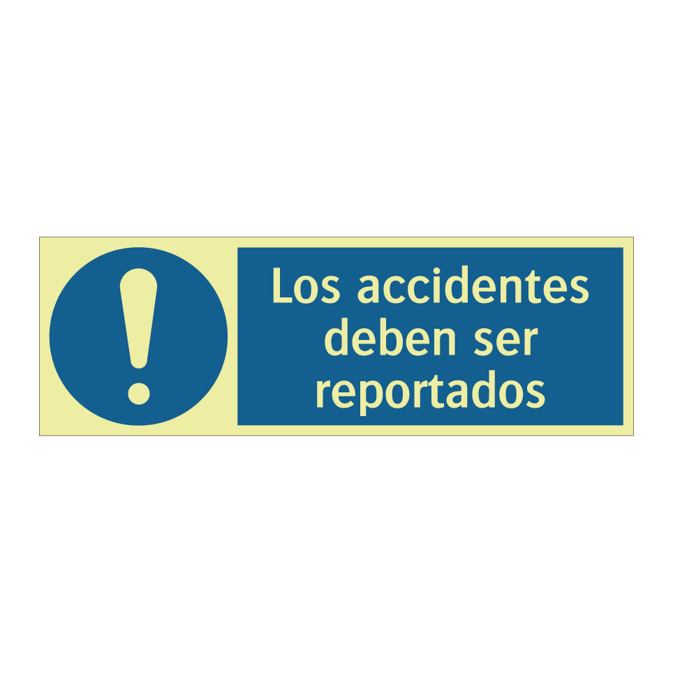 Los accidentes deben ser reportados
