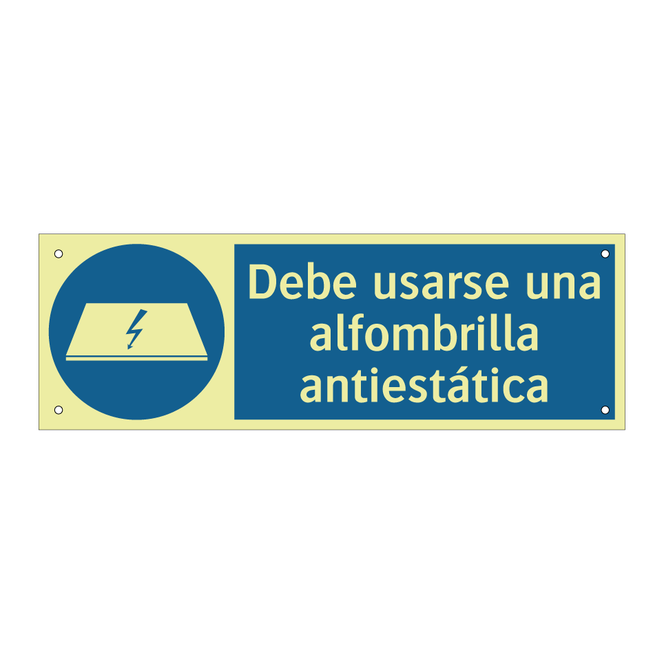 Debe usarse una alfombrilla antiestática