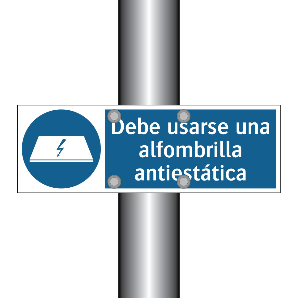 Debe usarse una alfombrilla antiestática