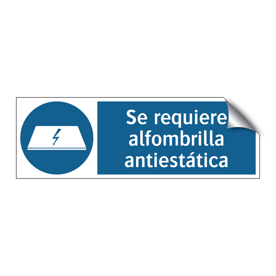 Se requiere alfombrilla antiestática