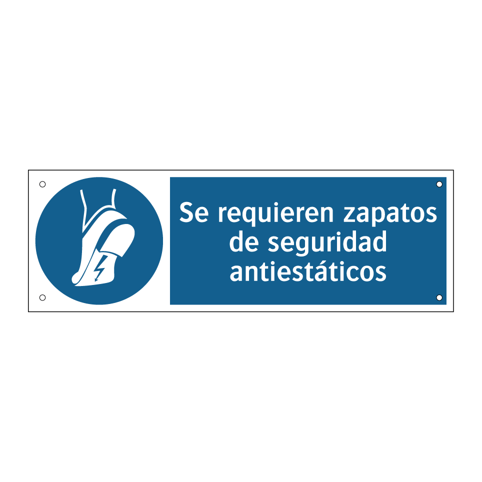 Se requieren zapatos de seguridad antiestáticos