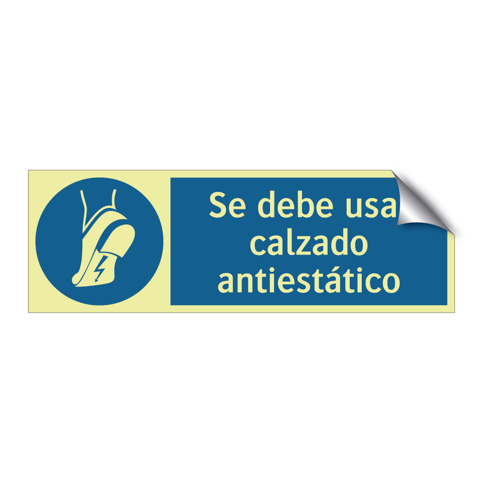 Se debe usar calzado antiestático