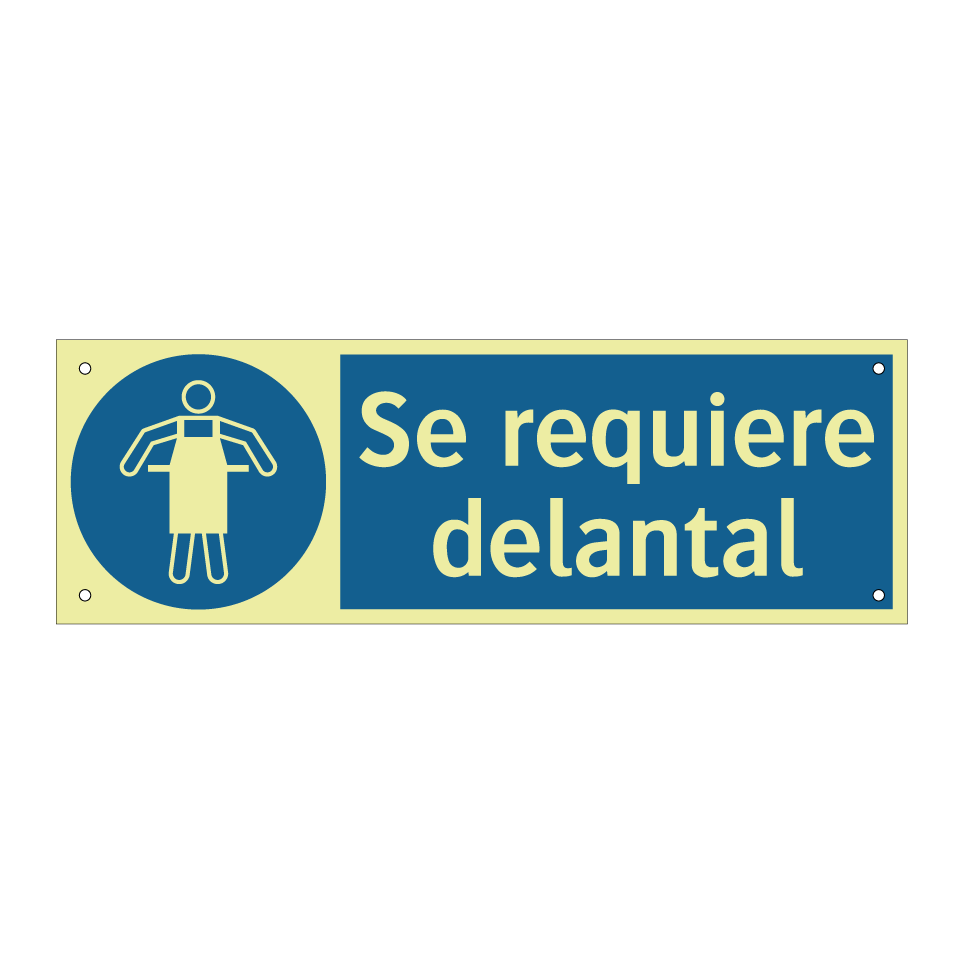 Se requiere delantal