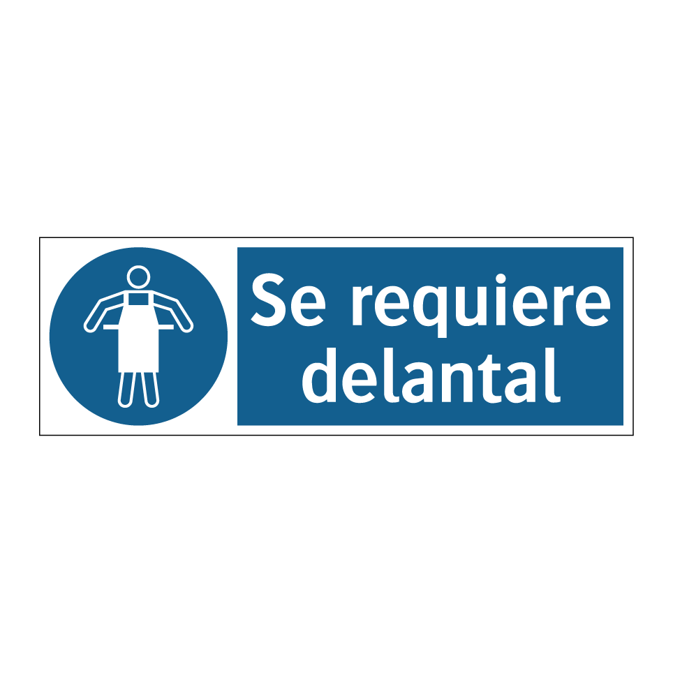 Se requiere delantal