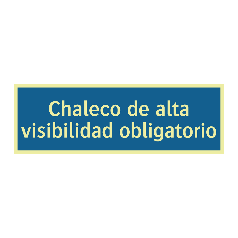 Chaleco de alta visibilidad obligatorio