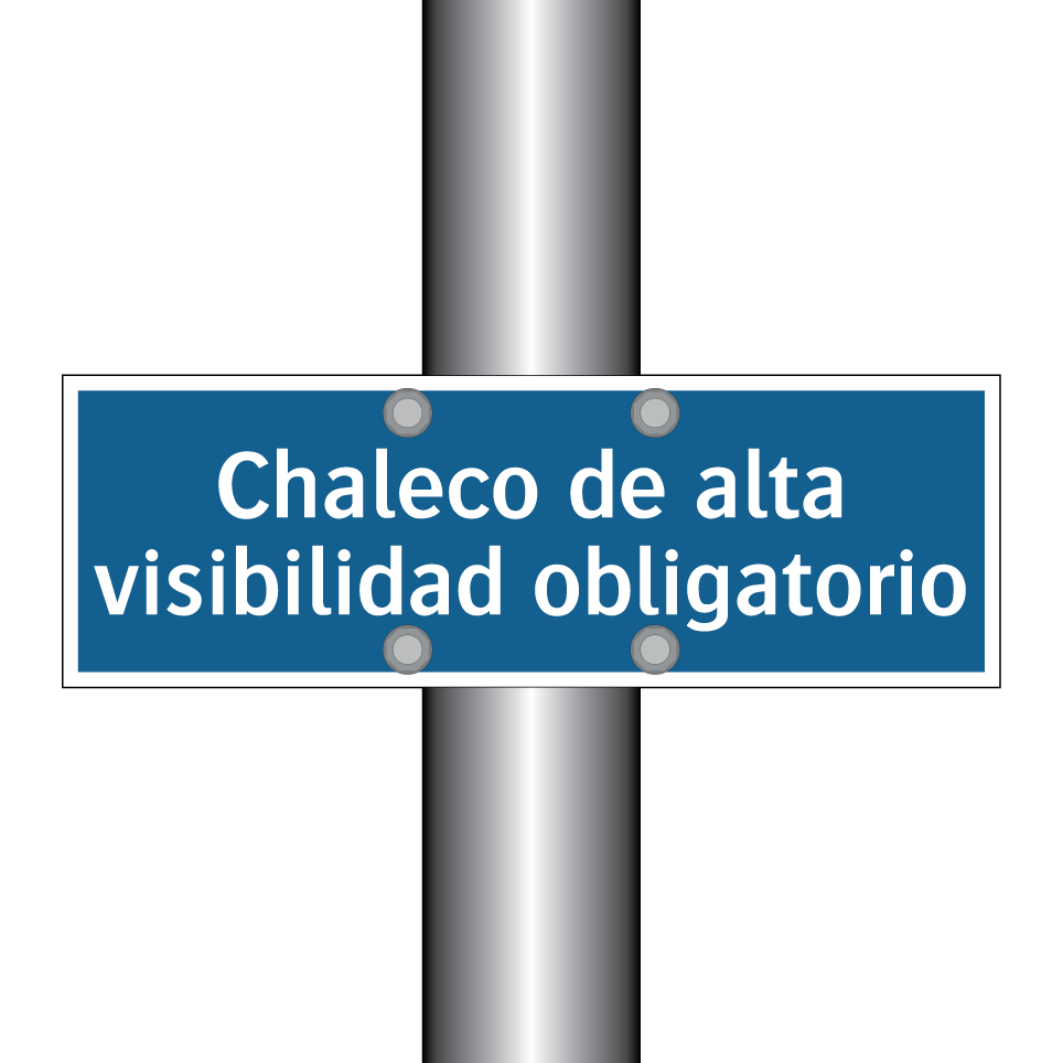 Chaleco de alta visibilidad obligatorio