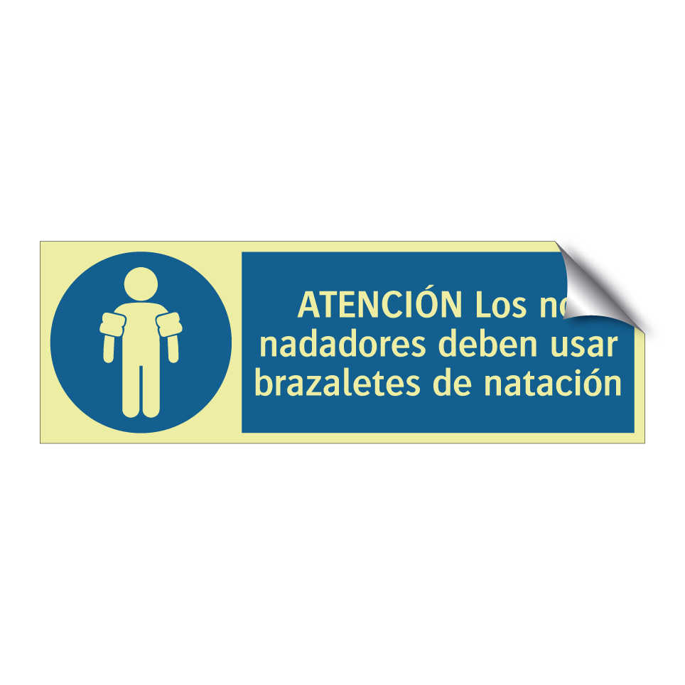 ATENCIÓN Los no nadadores deben usar brazaletes de natación