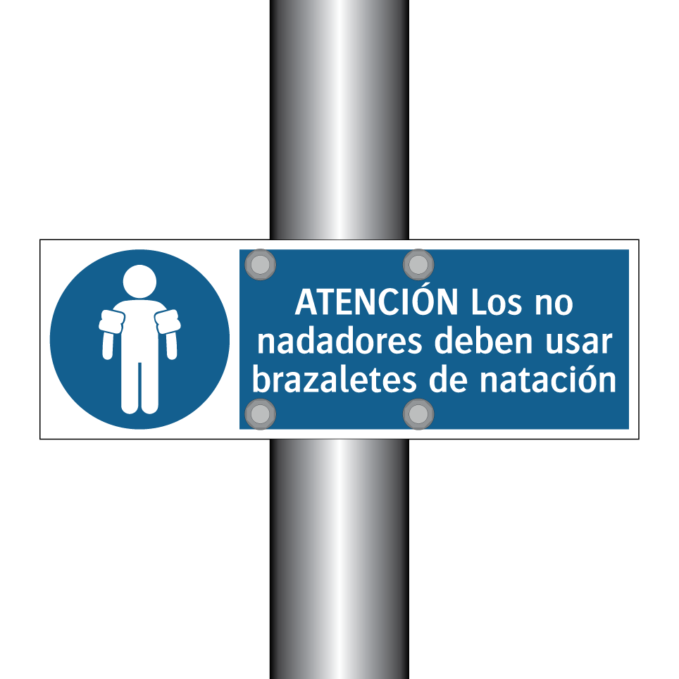 ATENCIÓN Los no nadadores deben usar brazaletes de natación