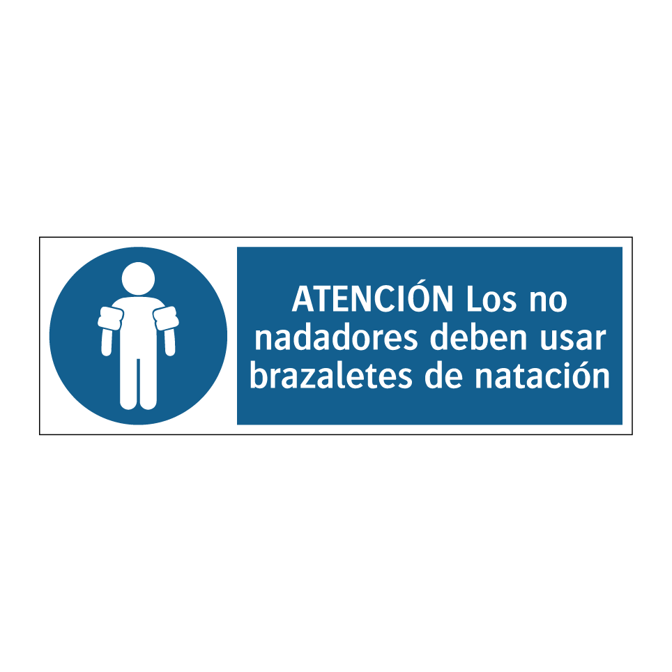 ATENCIÓN Los no nadadores deben usar brazaletes de natación