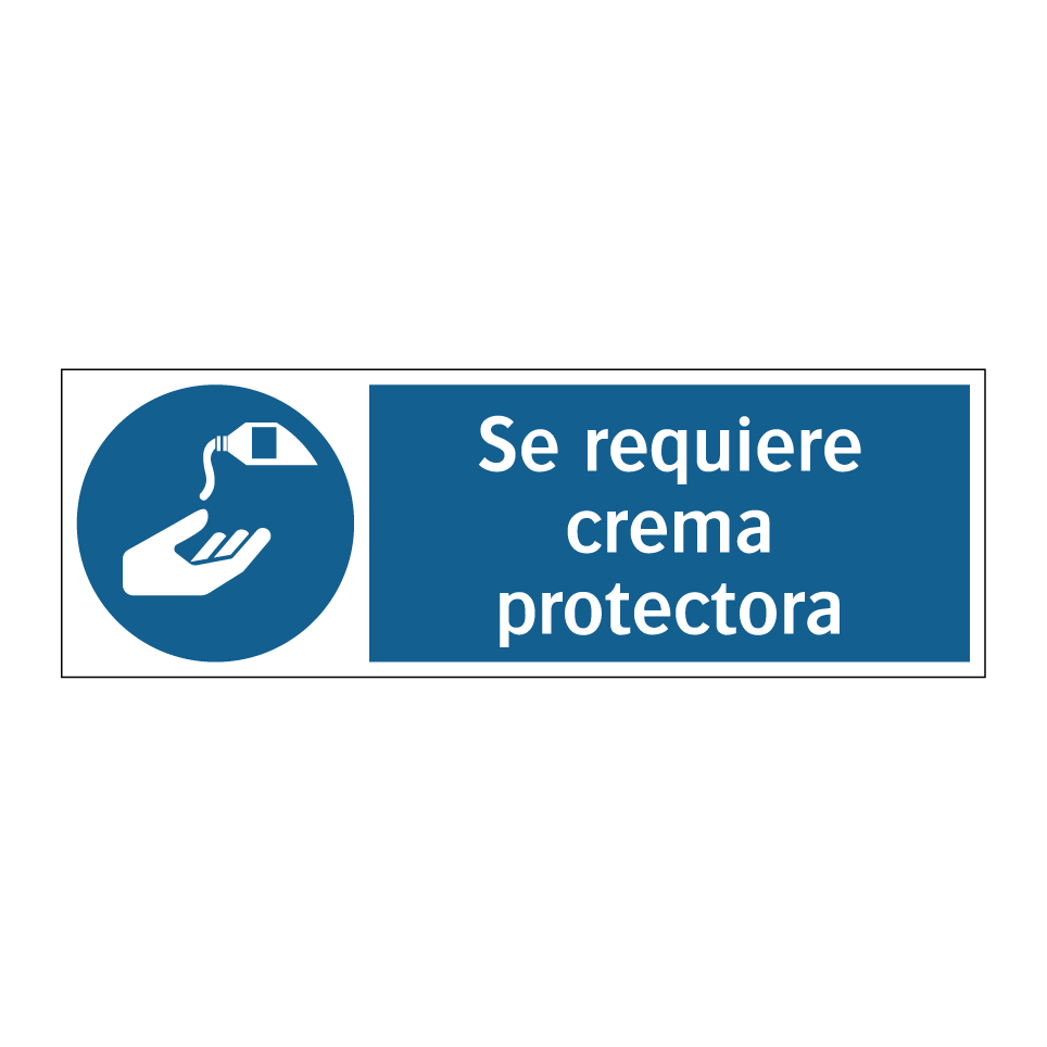 Se requiere crema protectora