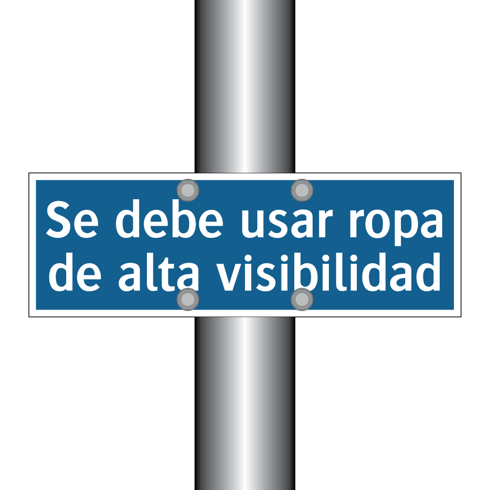 Se debe usar ropa de alta visibilidad