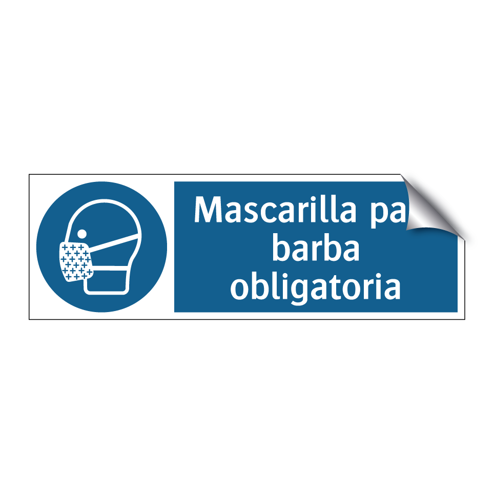 Mascarilla para barba obligatoria