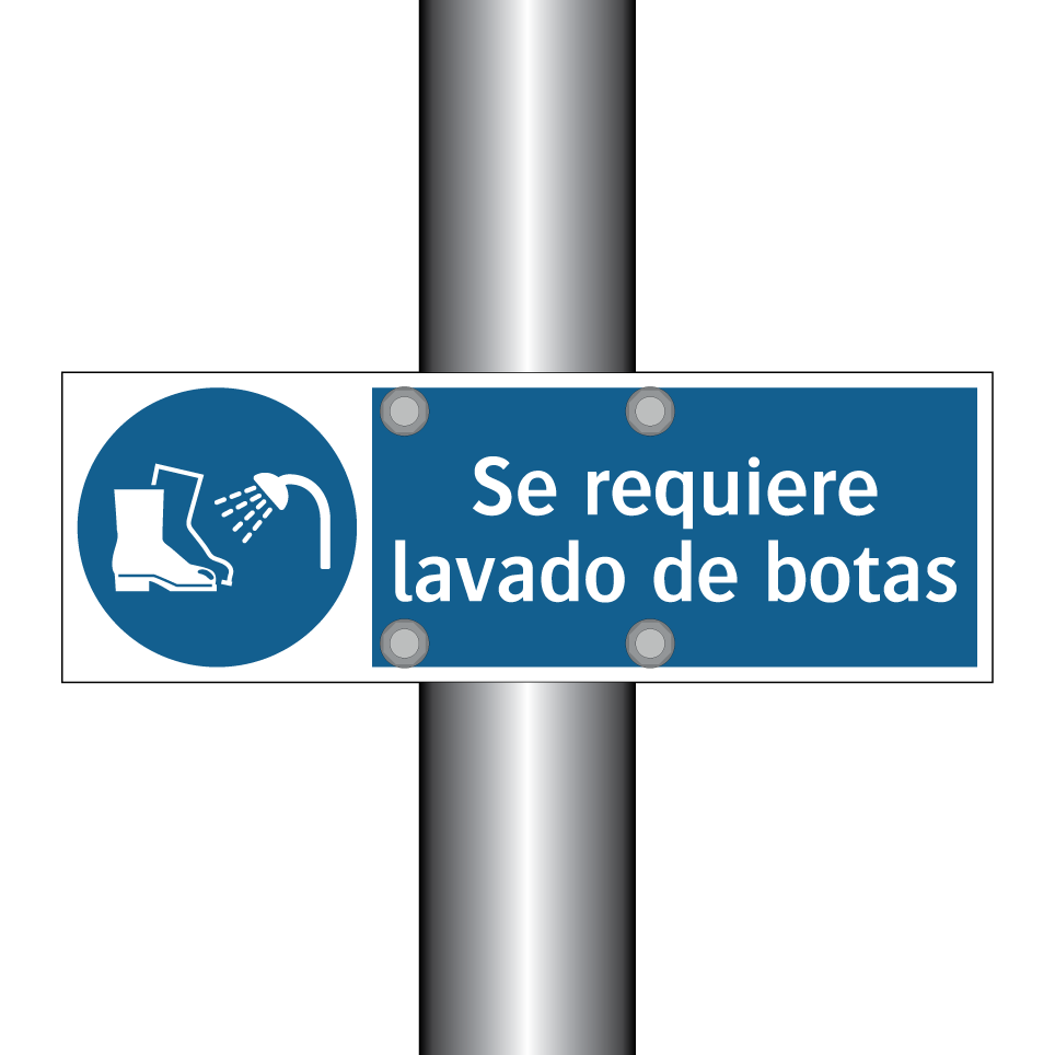 Se requiere lavado de botas