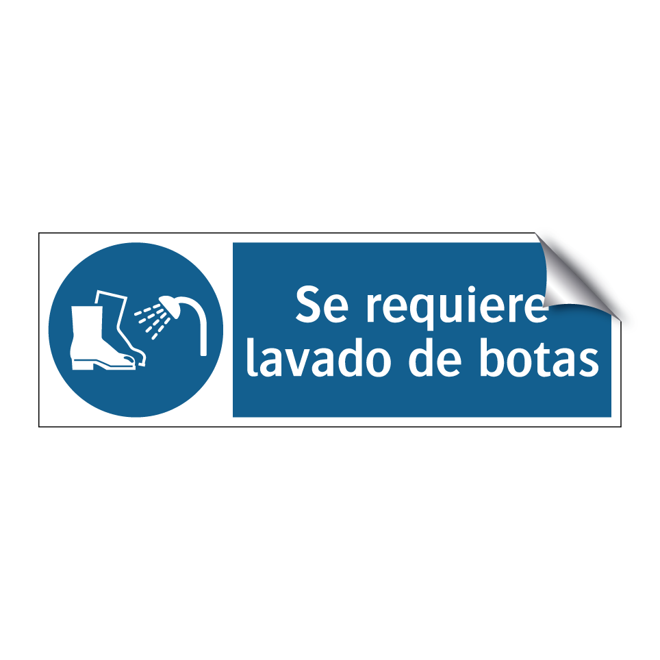 Se requiere lavado de botas
